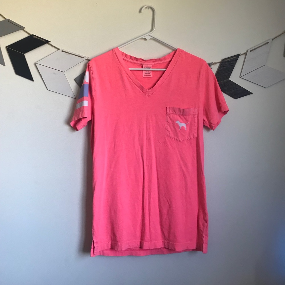 PINK pink V-Neck shirt
